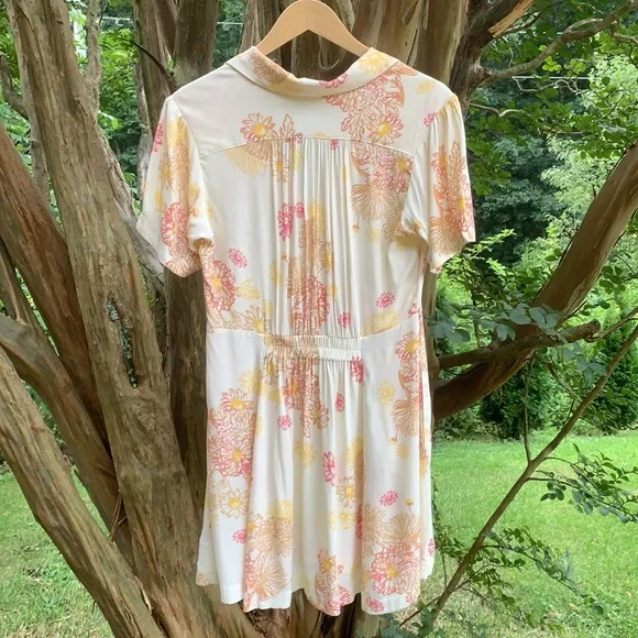 Free People Hawaii Mini Dress Cream Color Combo - Picture 11 of 13